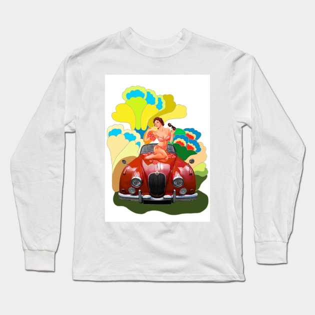 Dream Car Long Sleeve T-Shirt by Binovska